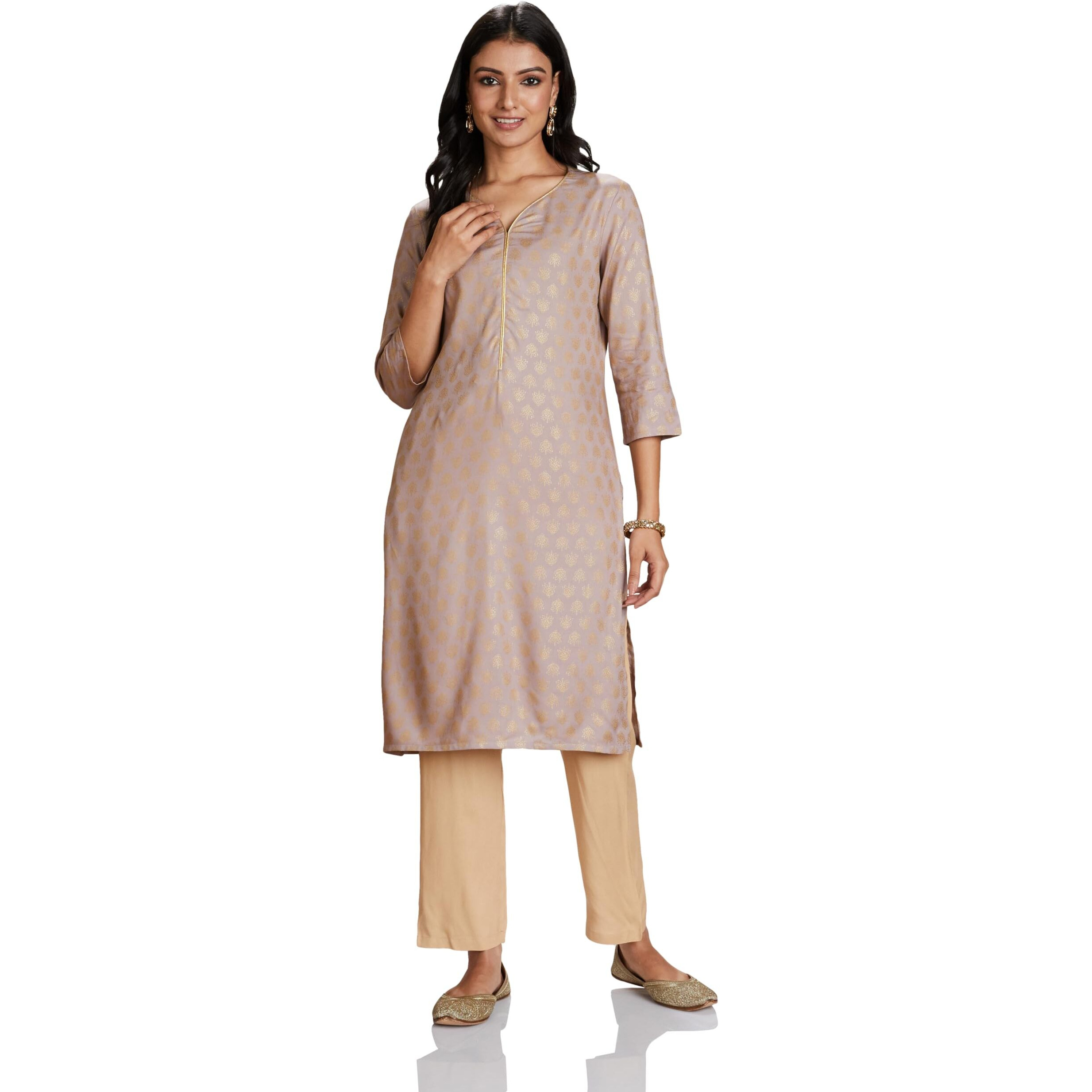 Amazon Brand - Myx Women's Rayon Salwar Suit (MYX-AW23-BC-RSETSTK-06_Light Purple_L)