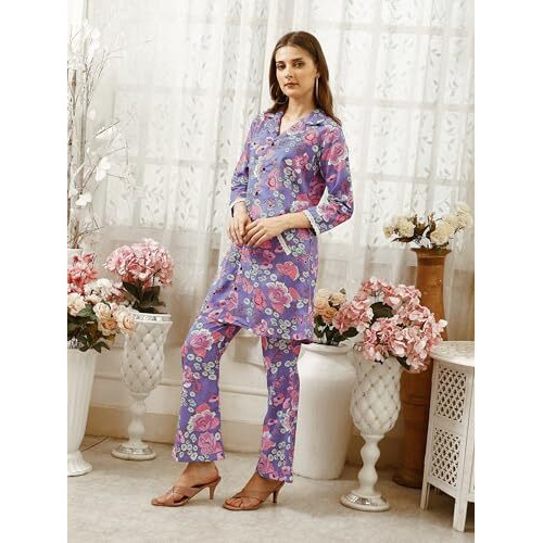 SHIENZY Collared kurta pant set || co ord set || pocket kurta pant set for women