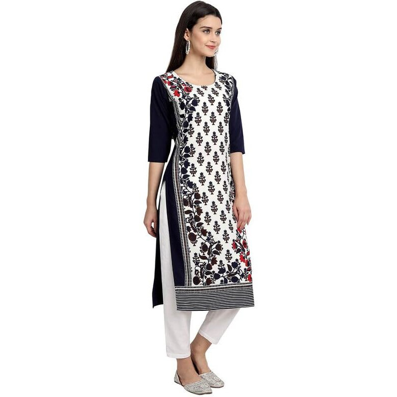 7Threads Kurti || Kurta for Women|| Kurta|| Women's Kurta|| Premium Kurti for Women|| Kurta for Women Office & Regular Wear Kurta for Women||Kurti for Girls||_Q_530069_S Blue