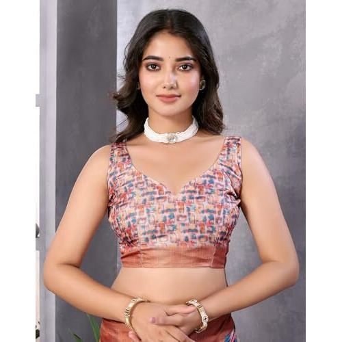 Yashika Women's Digital Print Art Silk Cotton Saree with Tassels and Golden Border - Lightweight and Elegant Ethnic Wear for Festive and Casual Occasions (AZ-YS-P3-PUSHPA 15)
