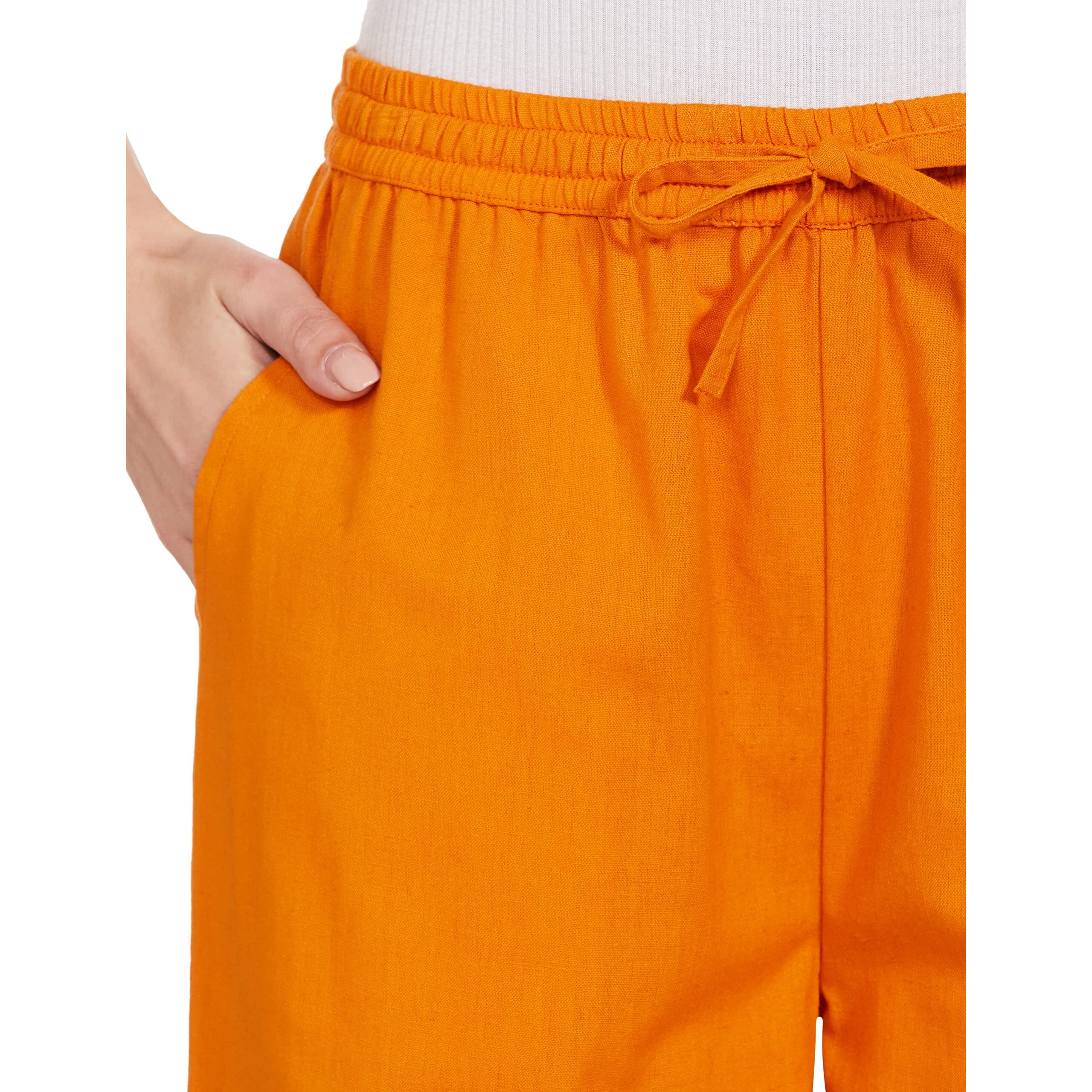 Amazon Brand - Myx Women Relaxed Bottom Orange Ochre M