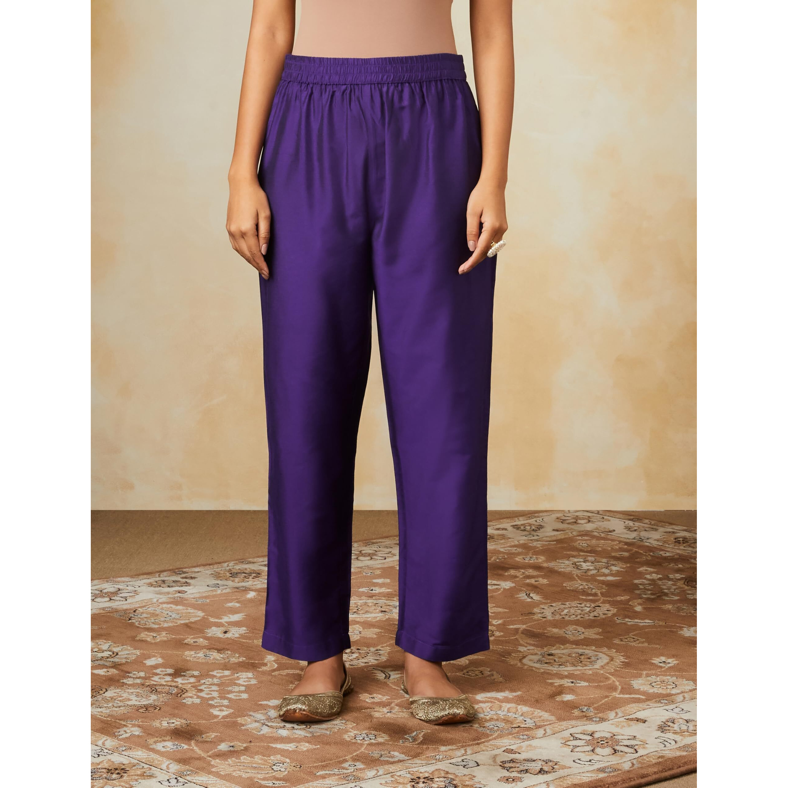Amazon Brand - Myx Women's Rayon Salwar Suit (AW24-MYX-SKD-VN-07_Deep Purple_S)