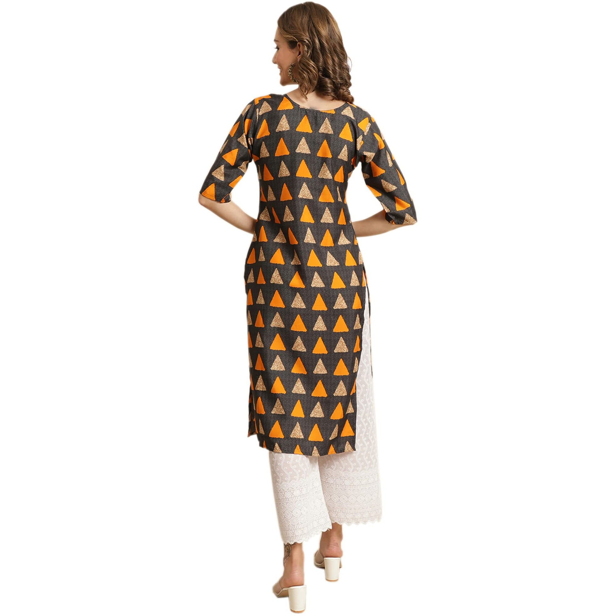 Pinkmint Women's Crepe Digital Print Straight Kurta [Pack of 6](CR-387-388-389-350-346-352-S)
