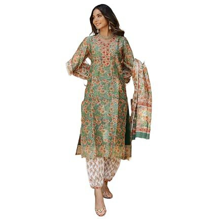 LookMark Kurta Set Where Tradition Meets Trend Stay Fashion-Forward Yet Rooted in Tradition with Our Stylish Ethnic Sets Green