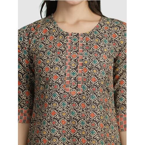 Pinkmint Women's Kurta Set ll Cotton Printed Ethnic Set ll Dupatta Set ll Suit Set