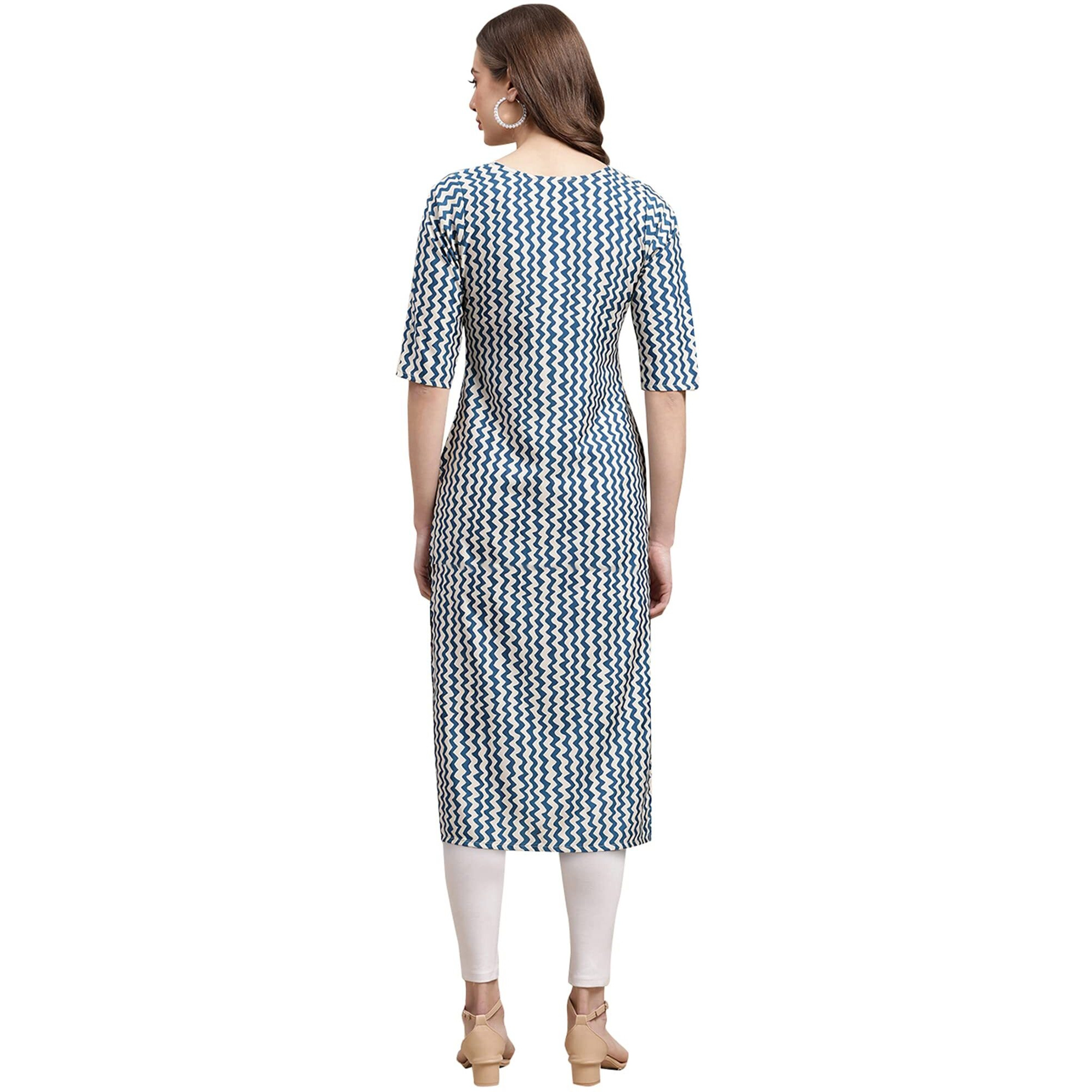 Pinkmint Women's Crepe Digital Print Straight Kurta(Pack of 6)[QV-333-331-335-345-328-368-XXL]