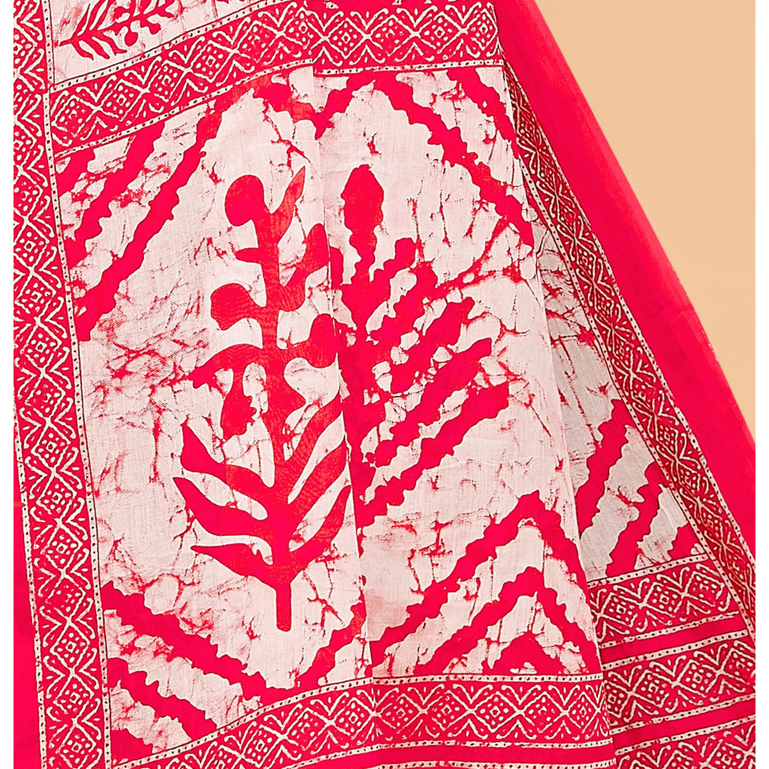 Tamaira Fashion Women's Plain Cotton Saree (2480_Pink