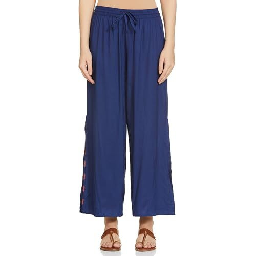 Amazon Brand - Myx Women's Relaxed Pants (AW22MYX35_Blue Lotus_S)