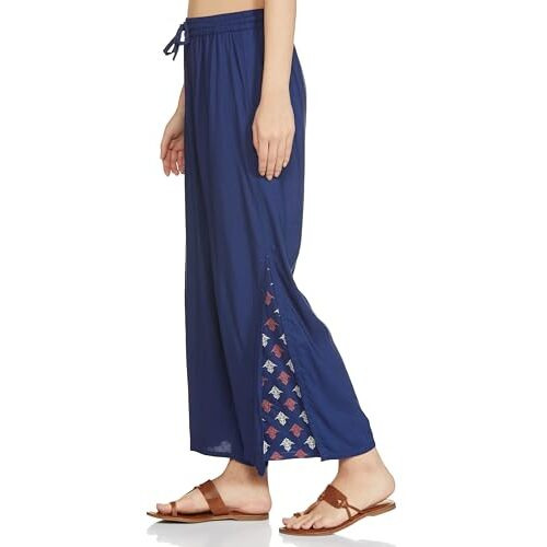 Amazon Brand - Myx Women's Relaxed Pants (AW22MYX35_Blue Lotus_S)