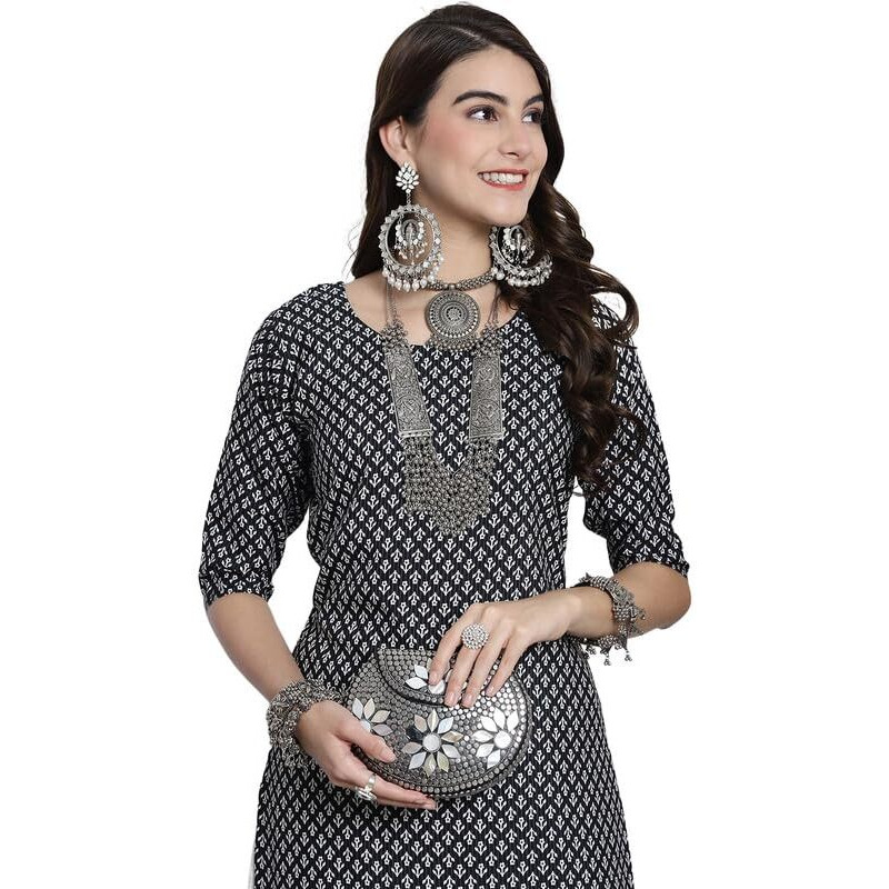 7Threads Kurti for Women|Kurti|Kurta|Kurta for Women|Crepe Kurti|Printed Kurta|Crepe Straight Kurti Kurti_AS_530349_S
