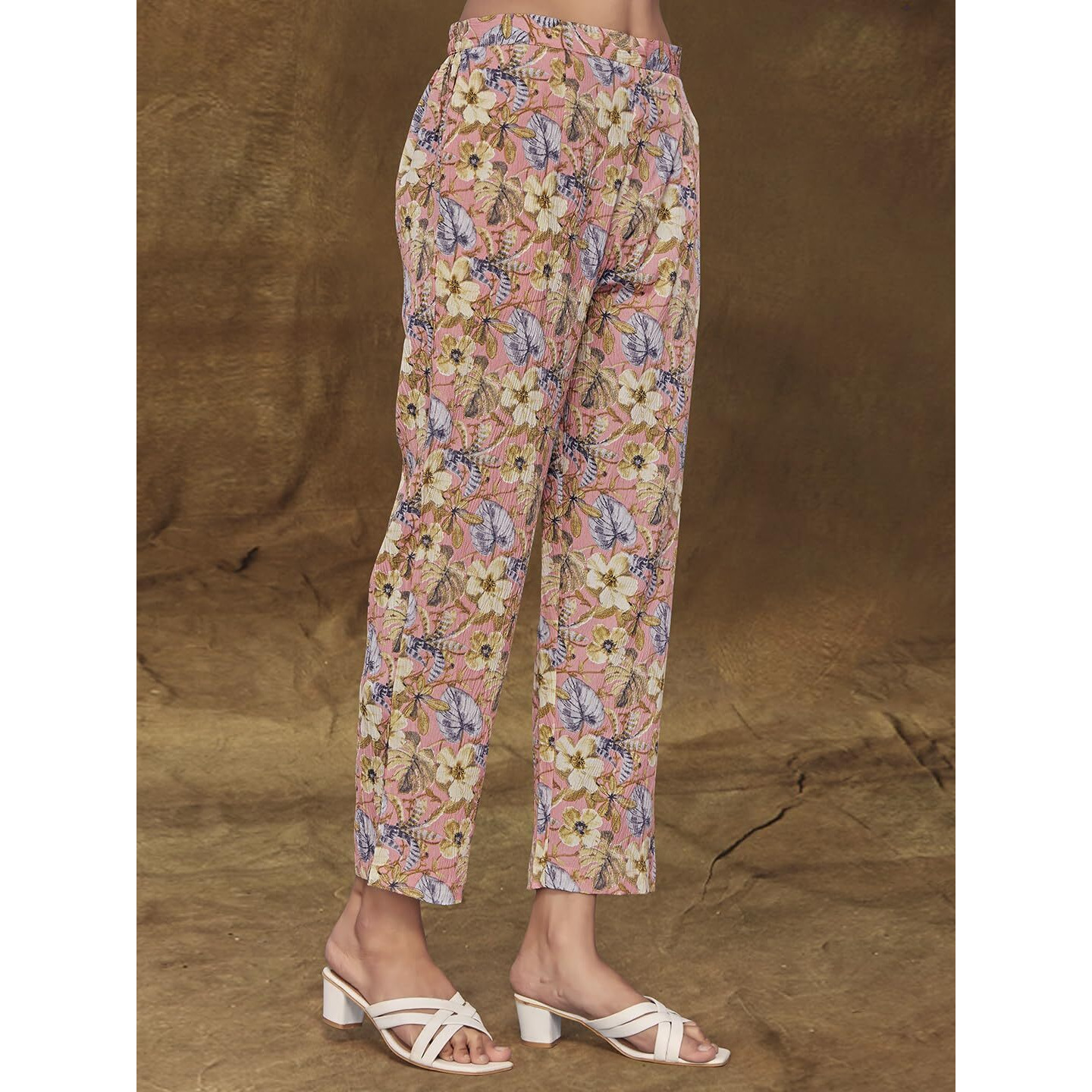 NAINVISH Ethnic Co Ord Set | Casual Wear Pant Top Set | Fancy Co-Ord Set | Full Pair Set | Women Kurta Sets Kurtis | Women Kurta Pant Set | Coord Sets for Women (SD604_KB-XXL_Sea Pink)