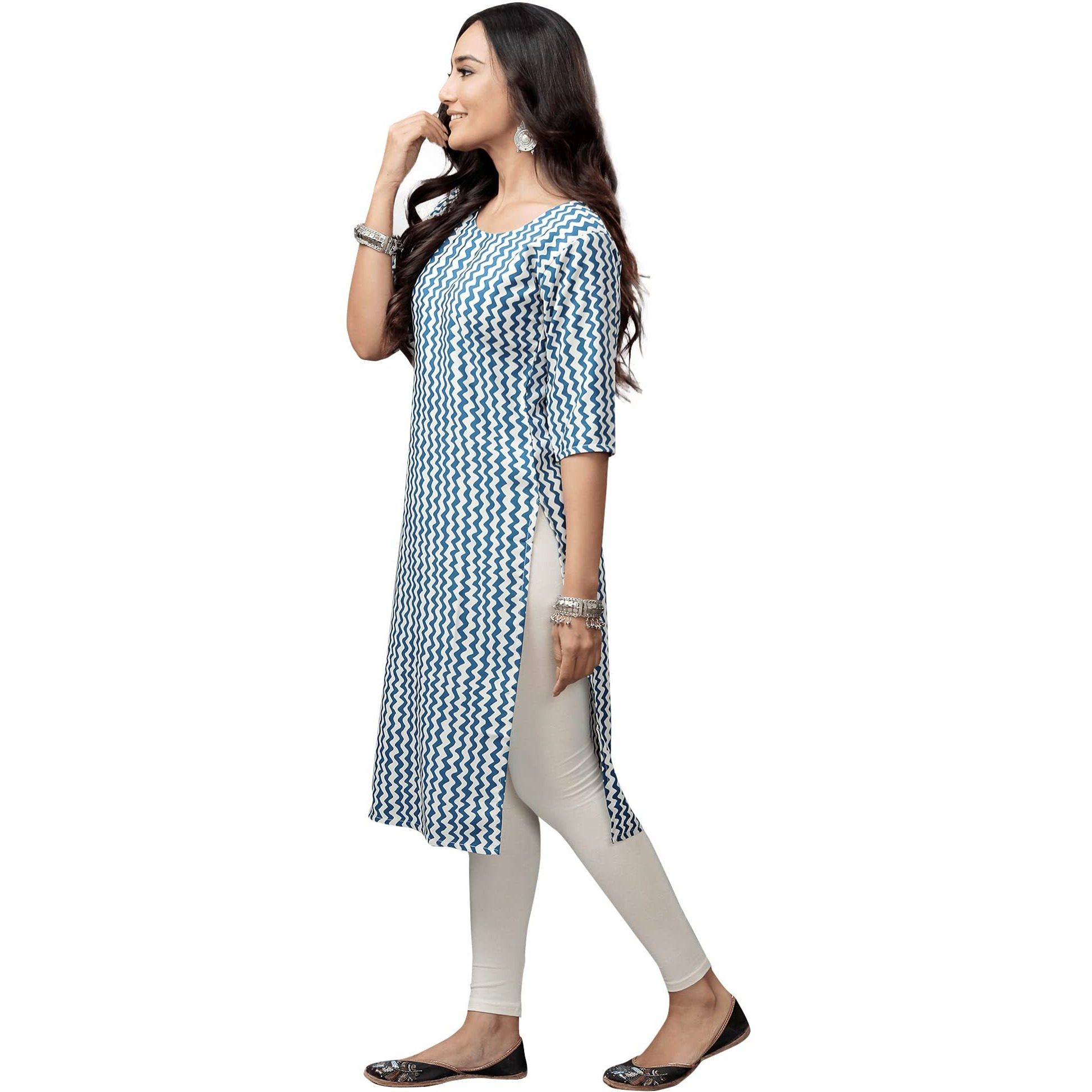 Pinkmint Women's Digital Printed Straight Kurta[Surbhi-530331-S]