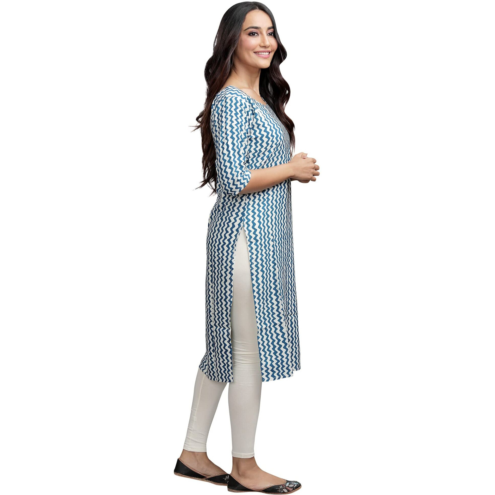 Pinkmint Women's Digital Printed Straight Kurta[Surbhi-530331-S]