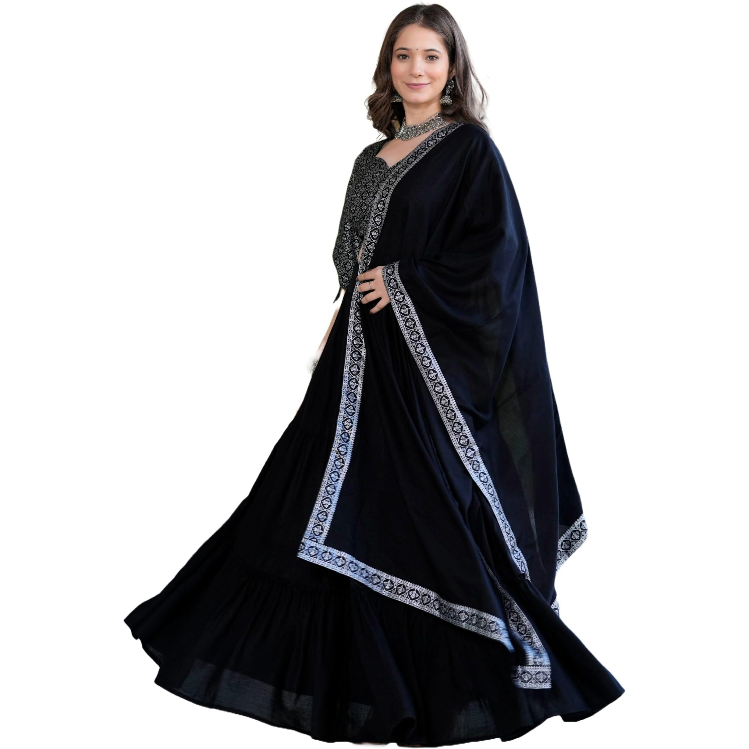 Daevish New Rayon Printed Traditional Lehenga Choli With Dupatta Set For Women | Women Fastive Lehenga Choli With Dupatta Set