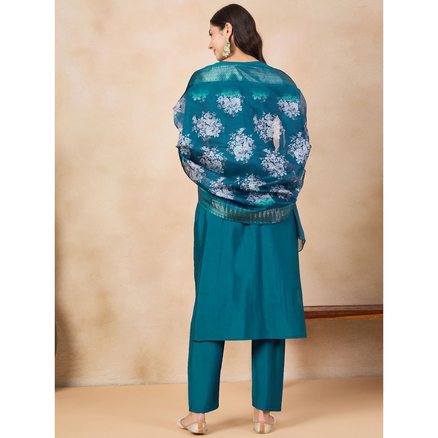 ACINOS Printed Viscose Rayon Fabric Straight Kurta, Pant and Dupatta Set