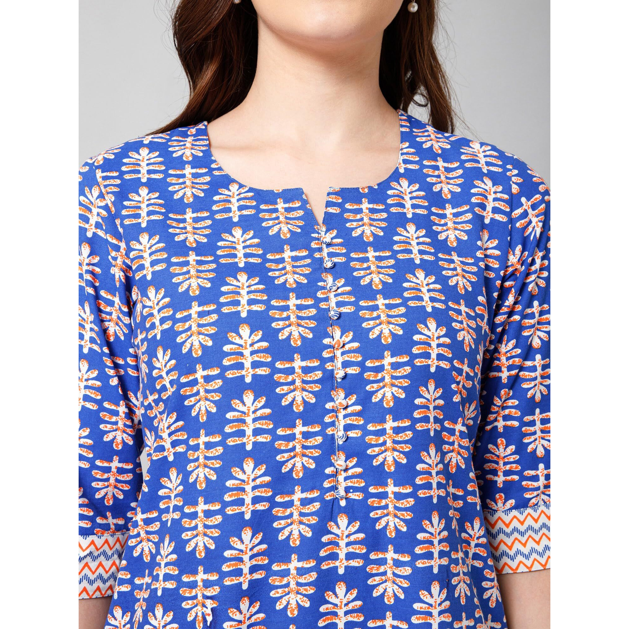 Bee M Pee Designer Cotton Kurta set With Pant for Women | Women Kurta Sets Kurtis | Women Kurta Pant Set | Women Kurta Pant Set Women Kurti Set with Pant | Women Kurti Set with Pant Cotton (XXL)