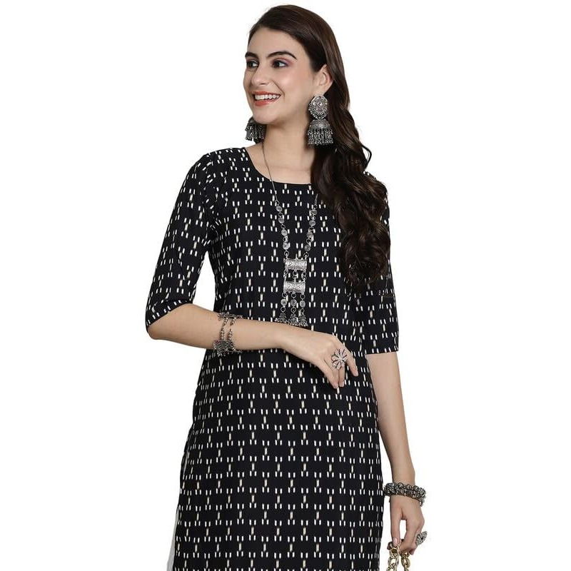 7Threads Kurti for Women|Kurti|Kurta|Kurta for Women|Crepe Kurti|Printed Kurta|Crepe Straight Kurti Kurti_AS_530362_XL