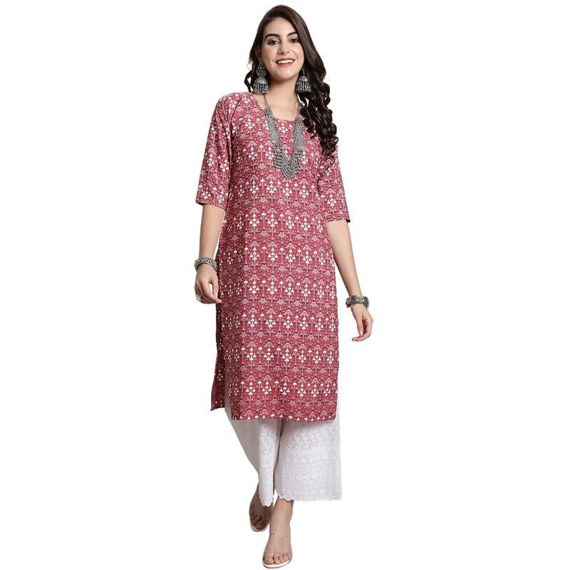 7Threads Kurti||Kurti for Women||Kurta for Women||Stylish Crepe Printed Kurti||Straight Printed Kurti||Festival Special Kurti||Casual Kurta_KK_530459_L