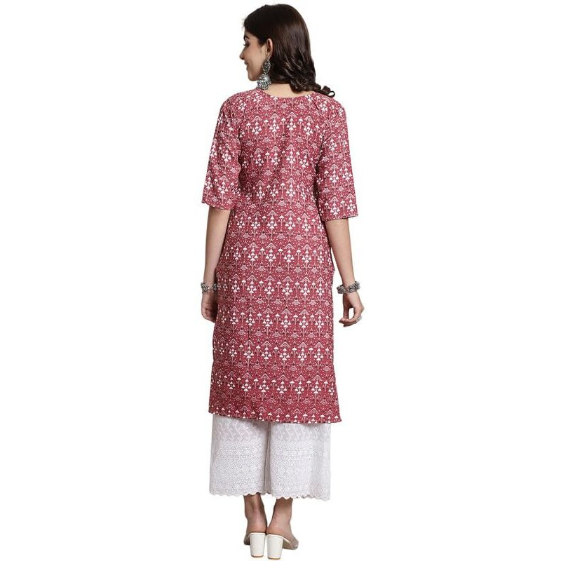 7Threads Kurti||Kurti for Women||Kurta for Women||Stylish Crepe Printed Kurti||Straight Printed Kurti||Festival Special Kurti||Casual Kurta_KK_530459_L