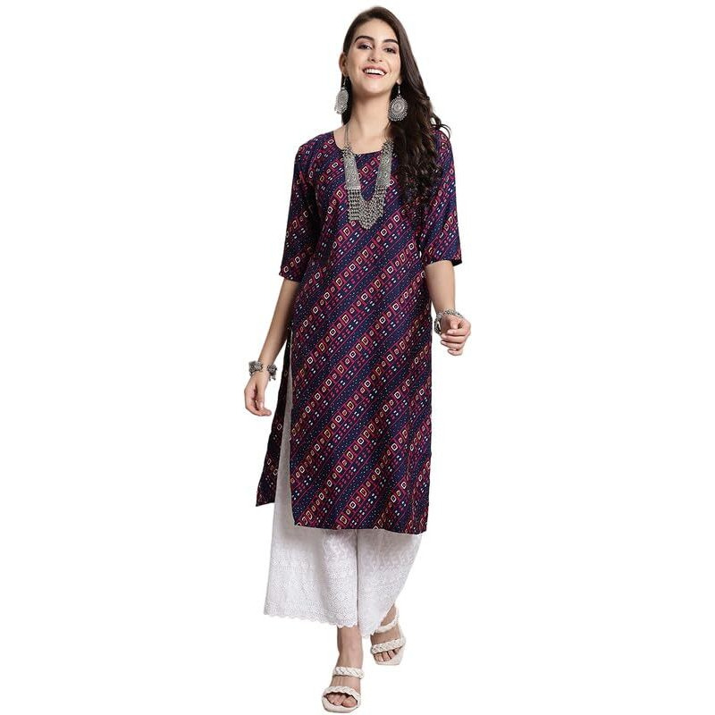 7Threads Kurti||Kurti for Women||Kurta for Women||Stylish Crepe Printed Kurti||Straight Printed Kurti||Festival Special Kurti||Casual Kurta_KK_530458_XL