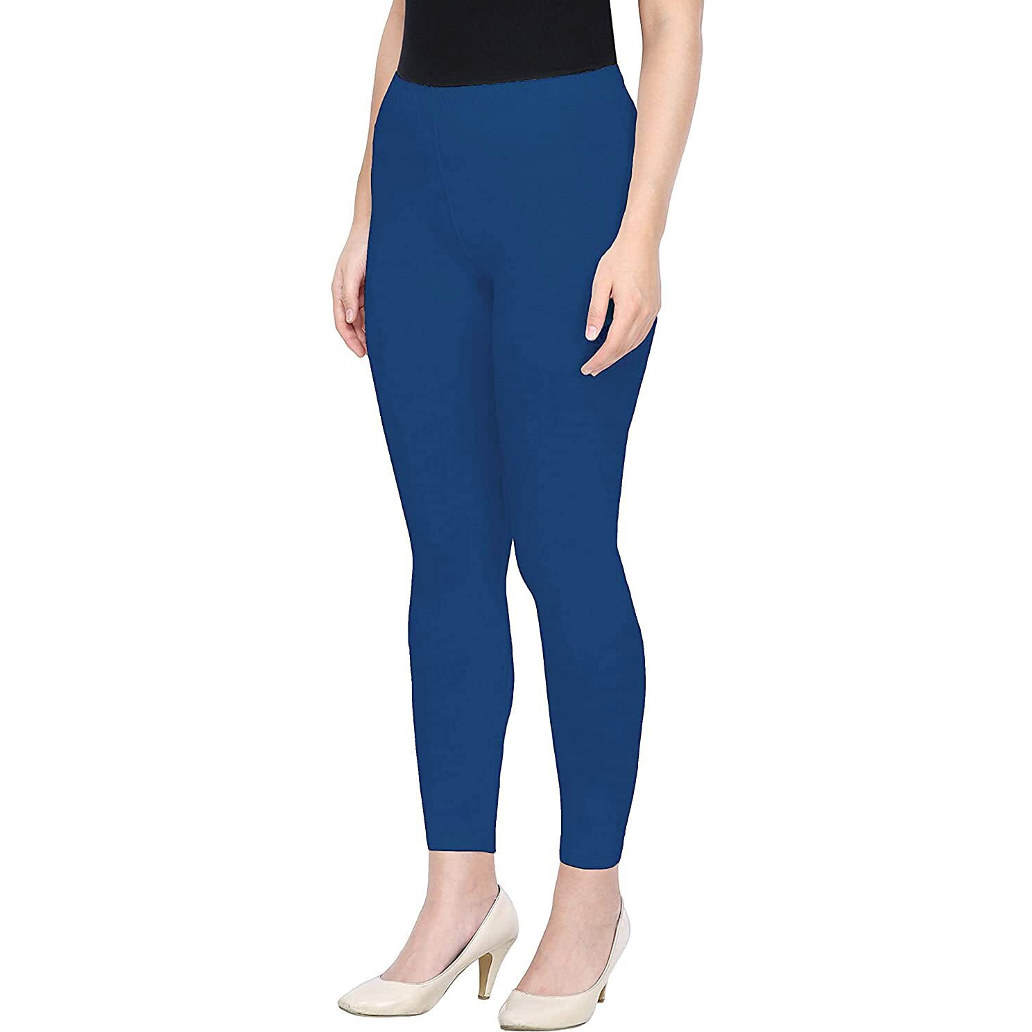 Shasmi Women's Stretch Leggings Ankle Royal Blue 2 M