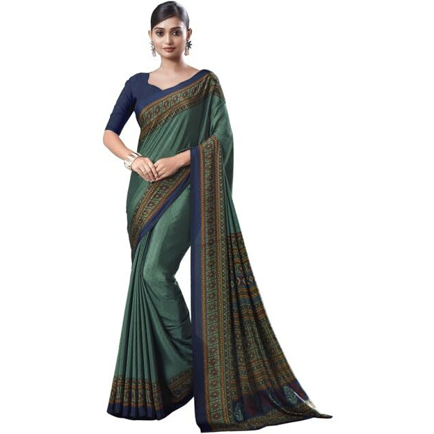 Jaanvi fashion Women's Crepe Silk Printed Saree With Blouse (grandness-9304-a-v)