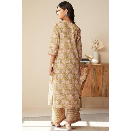 Kurta Set Ethnicity for The Modern Woman Redefine Your Style with Our Printed Sets, Blending Tradition and Contemporary Fashion Yellow