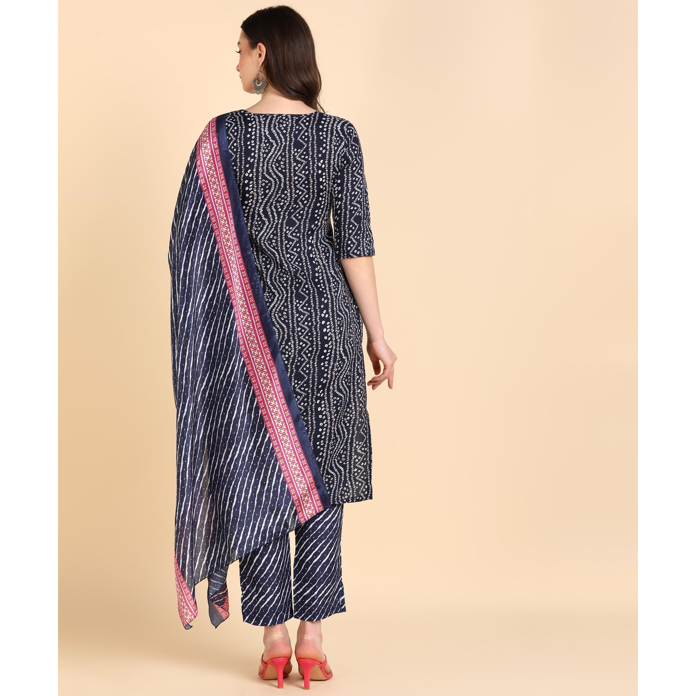 MEMORE Women's Cotton Salwar_Suit_Set (MM-Ethnic-set-501 to 508_Navy Blue-1