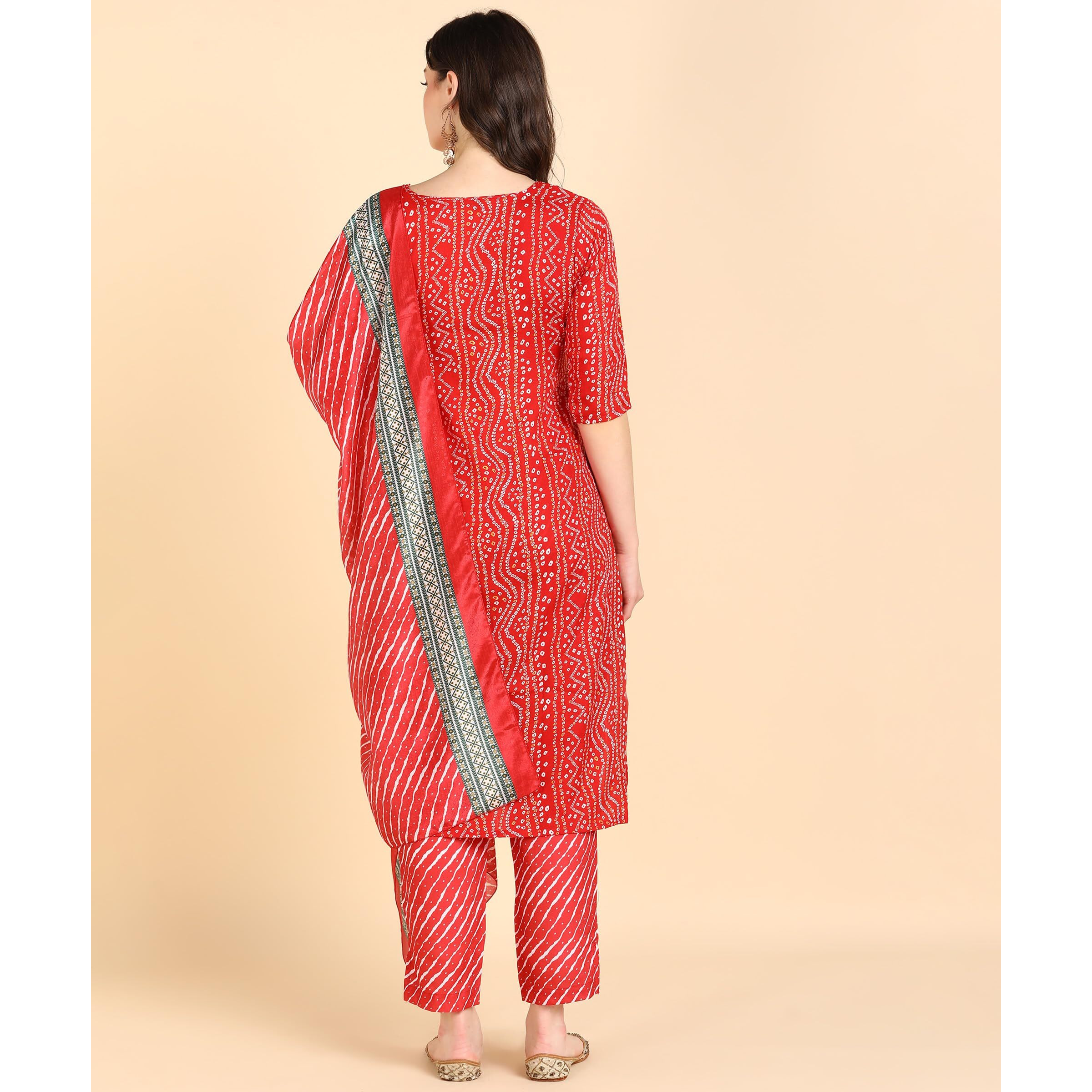 MEMORE Women's Cotton Salwar_Suit_Set (MM-Ethnic-set-501 to 508_Red-1
