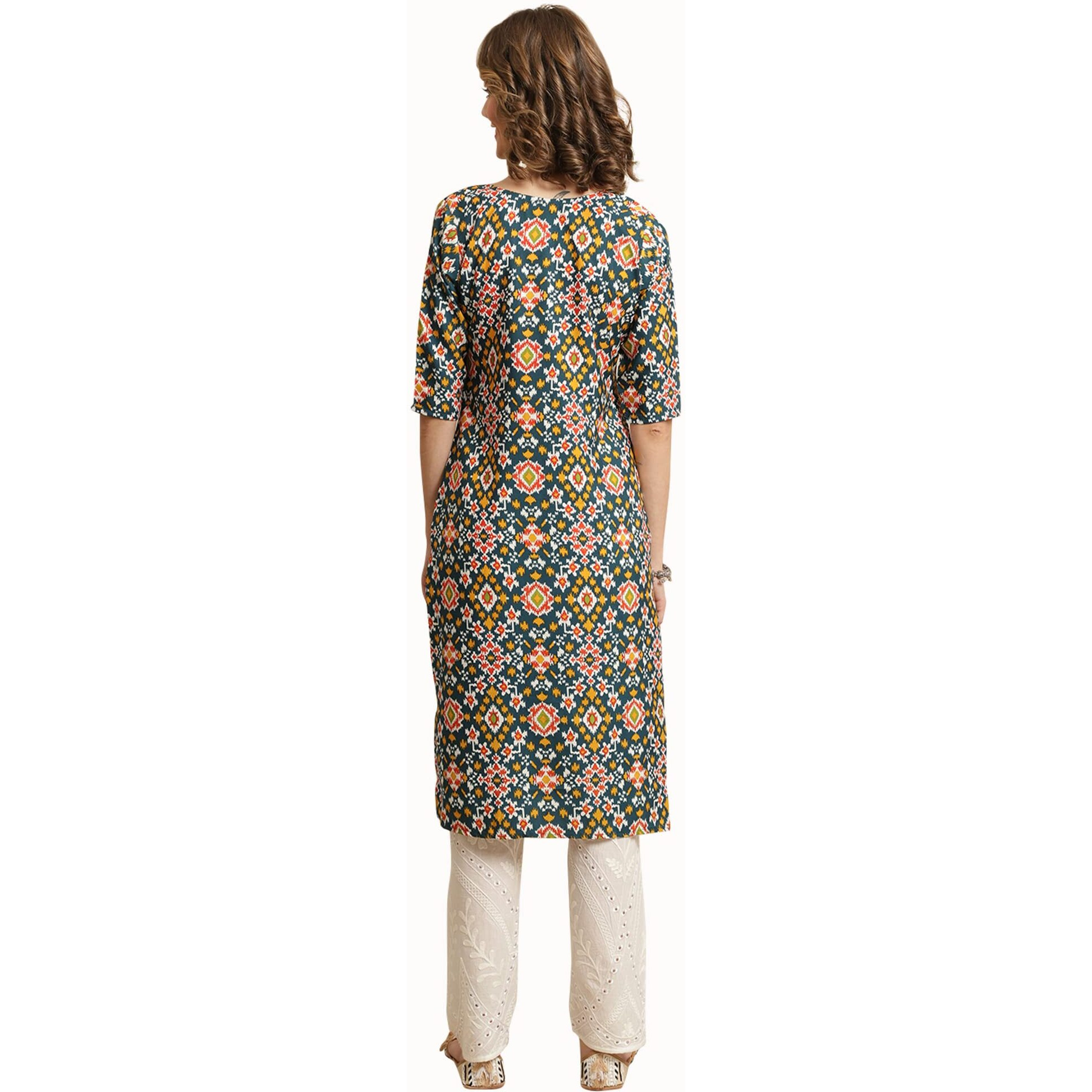 Pinkmint Women's Crepe Digital Print Straight Kurta [Pack of 6](CR-388-383-391-349-347-346-S)