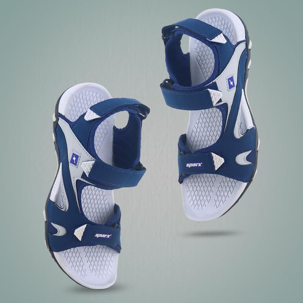 Sparx mens SS 453 | Latest, Daily Use, Stylish Floaters | Grey Sport Sandal - 8 UK (SS 453)