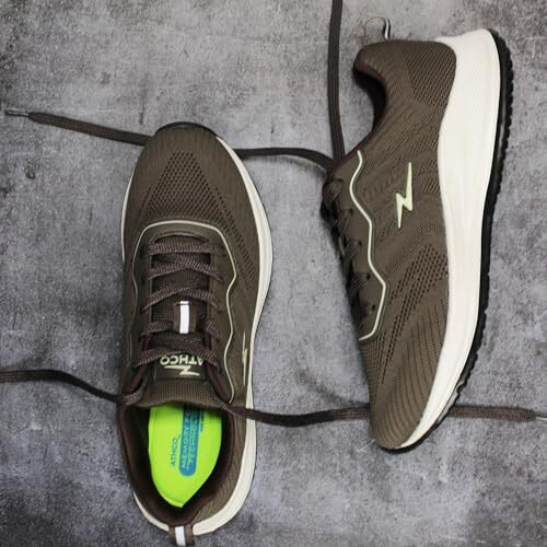 ATHCO Men's Akron Beige Running Shoes_06 UK (ATHST-15)