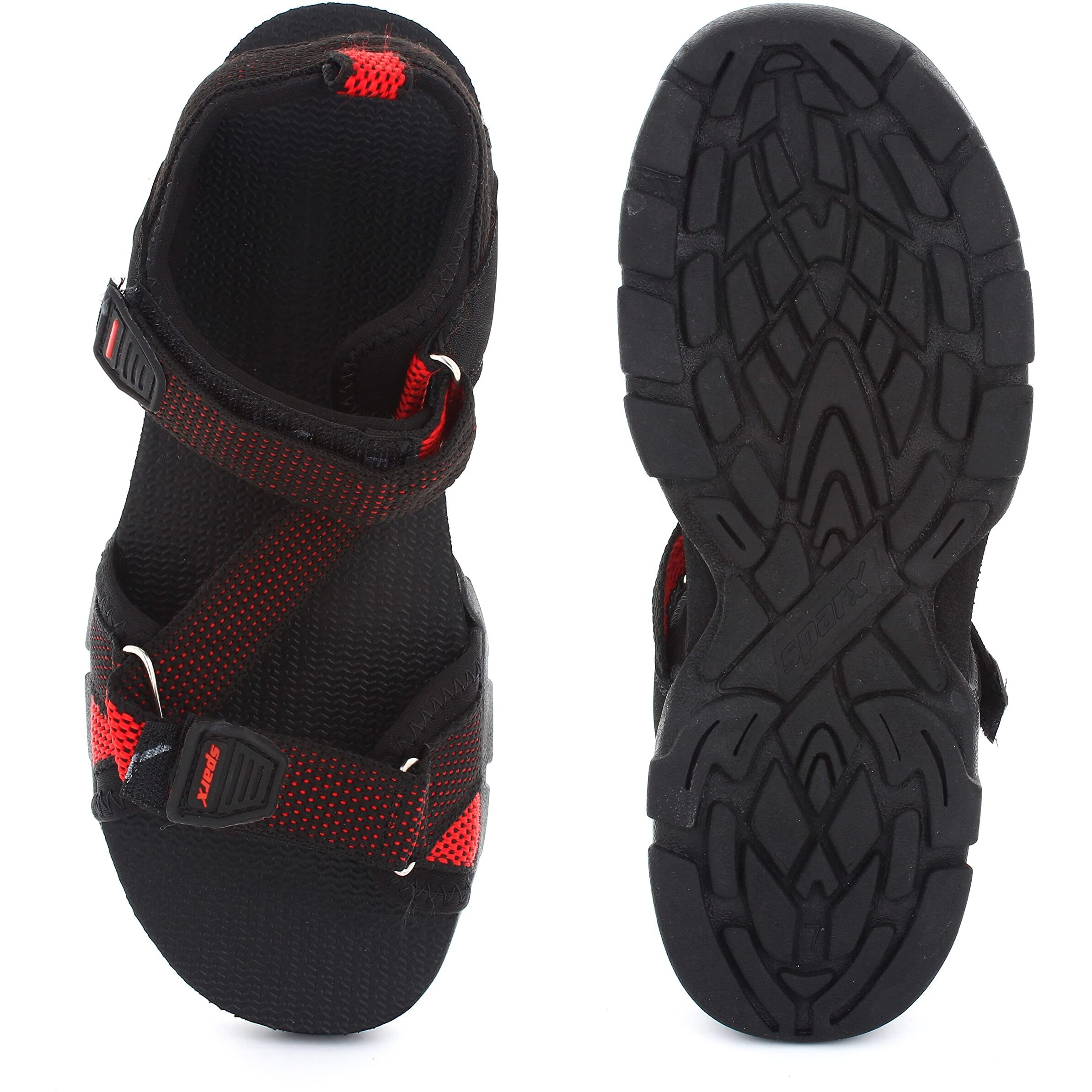 SPARX mens SS 105 | Latest, Daily Use, Stylish Floaters | Red Sport Sandal - 6 UK (SS 105)
