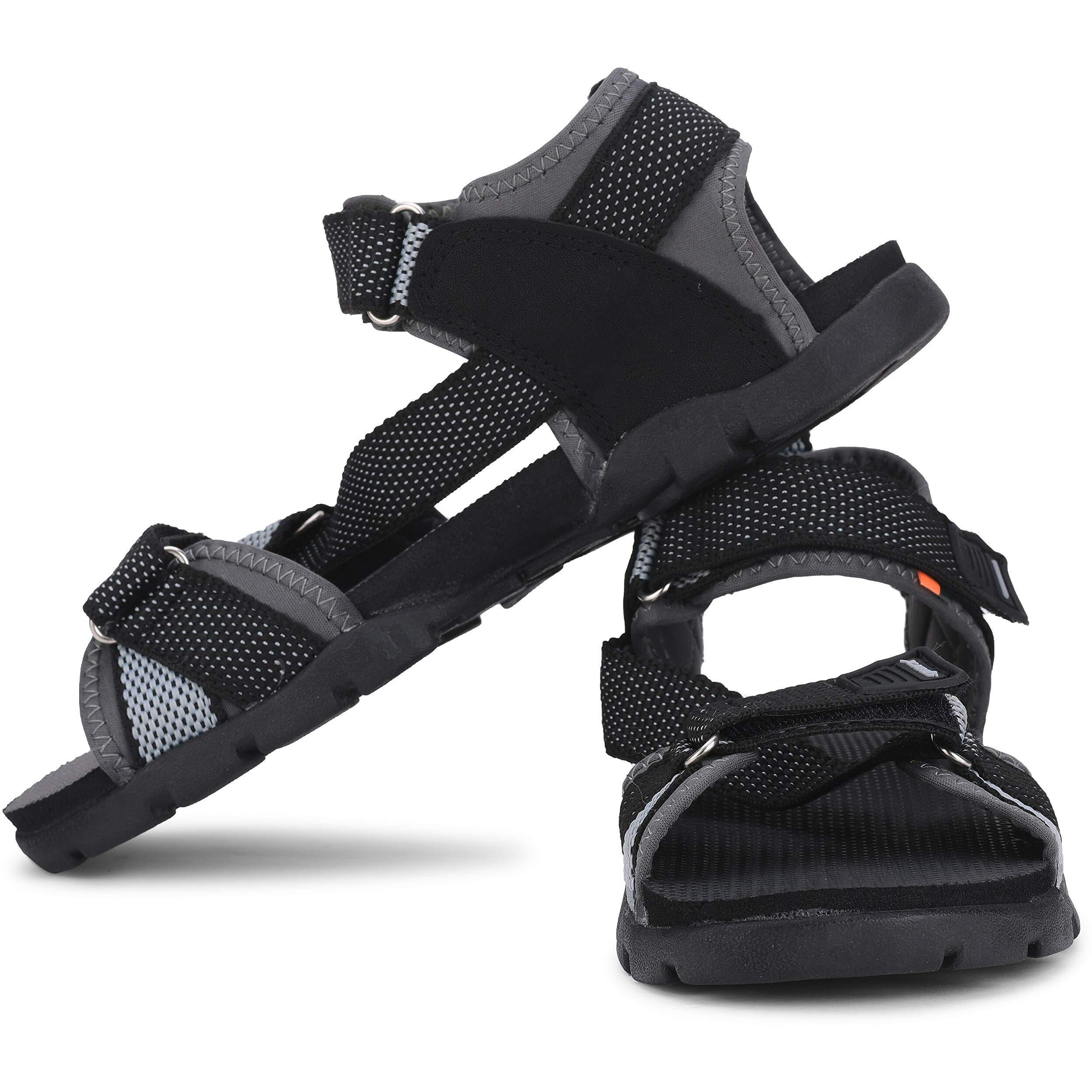 SPARX mens SS 105 | Latest, Daily Use, Stylish Floaters | Grey Sport Sandal - 8 UK (SS 105)