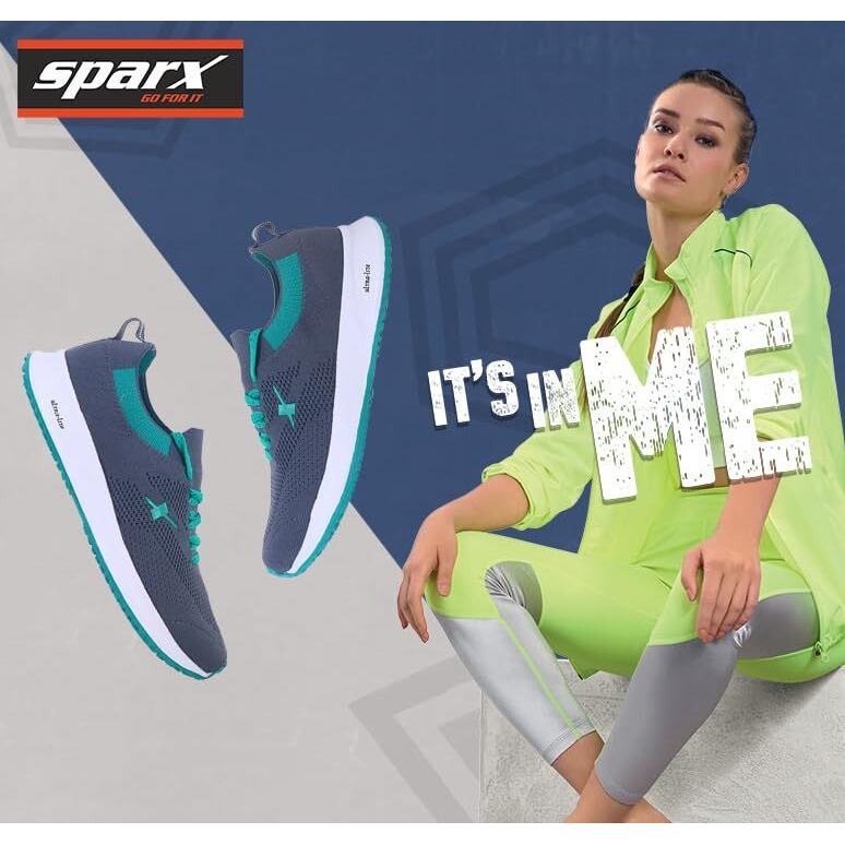 Sparx Womens SL 167 | Enhanced Durability & Soft Cushion | Green Walking Shoe - 8 UK (SL 167)