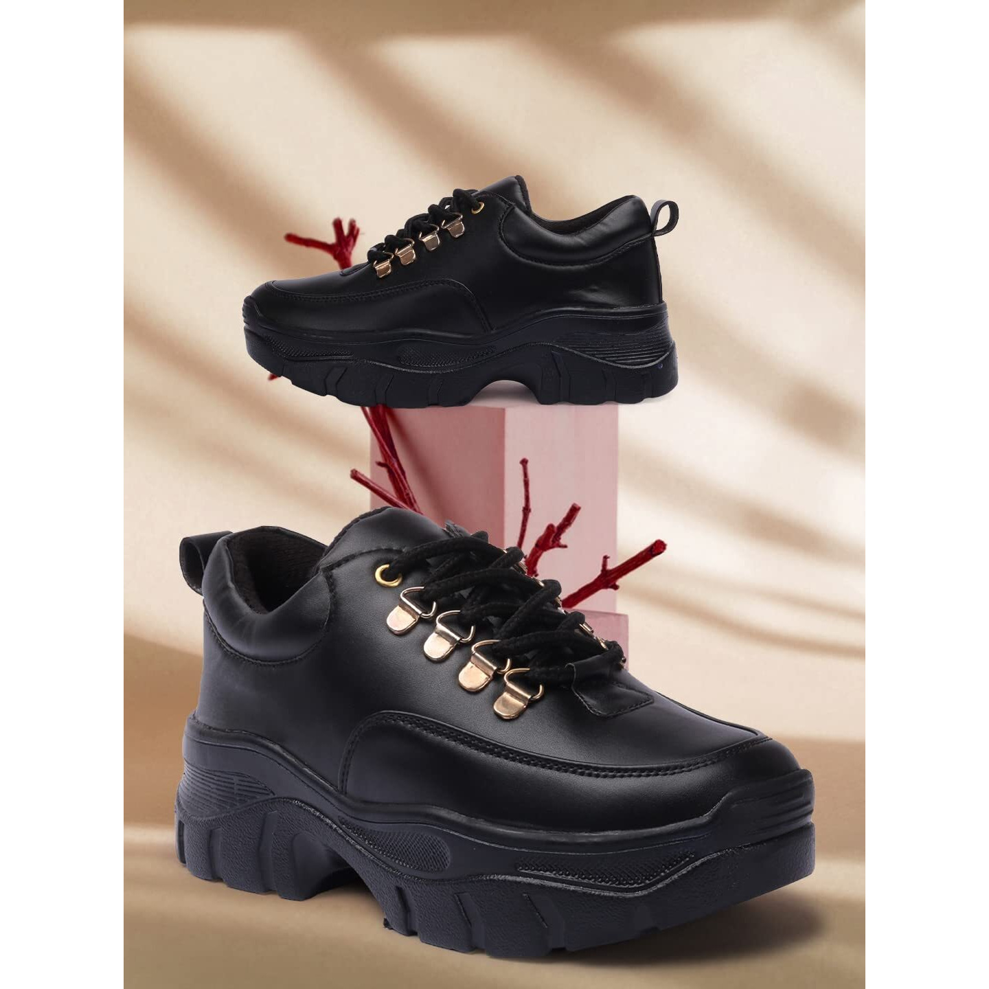 Vendoz Women Black Casual Shoes - 40 EU