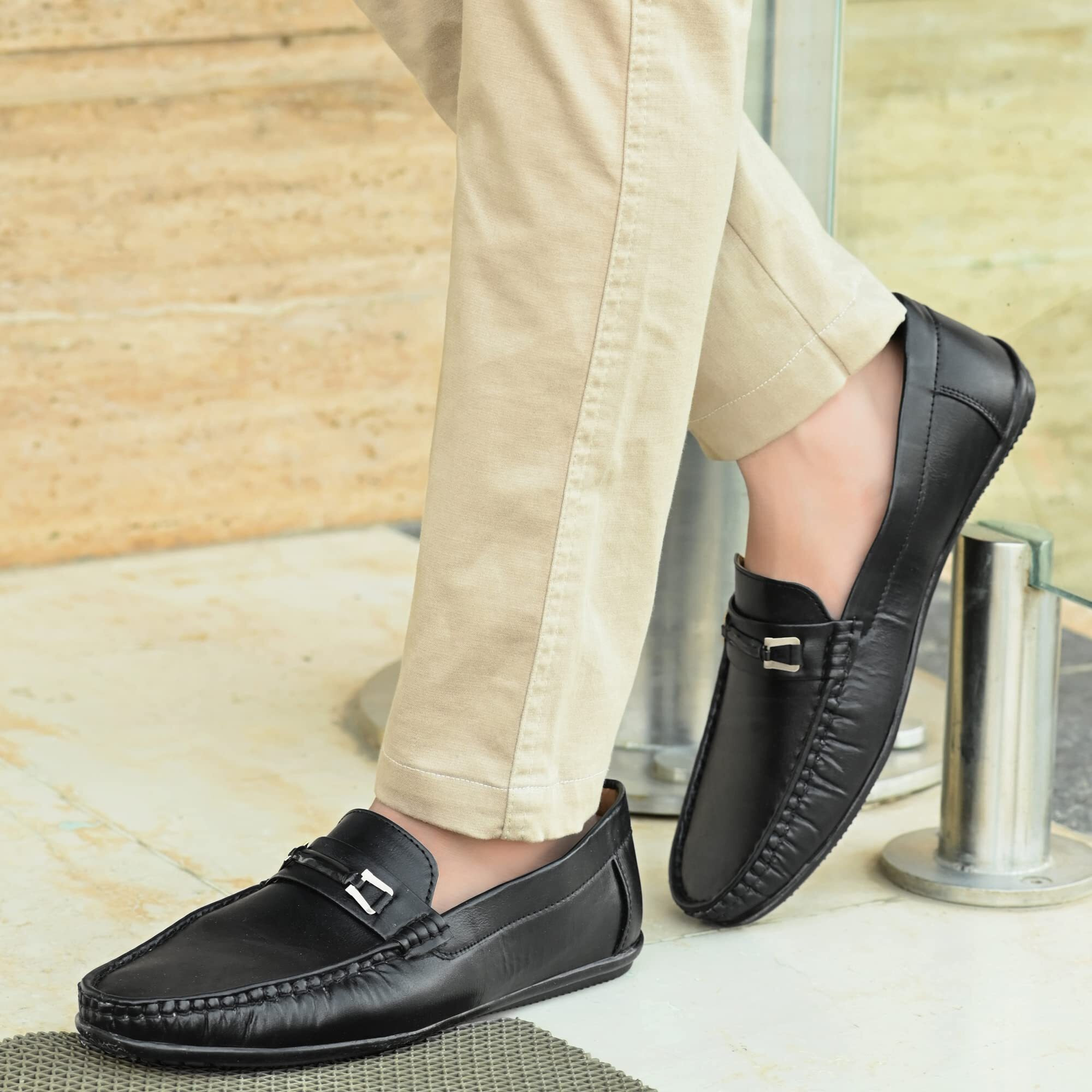 Centrino Men's Black Loafer (9803-1)
