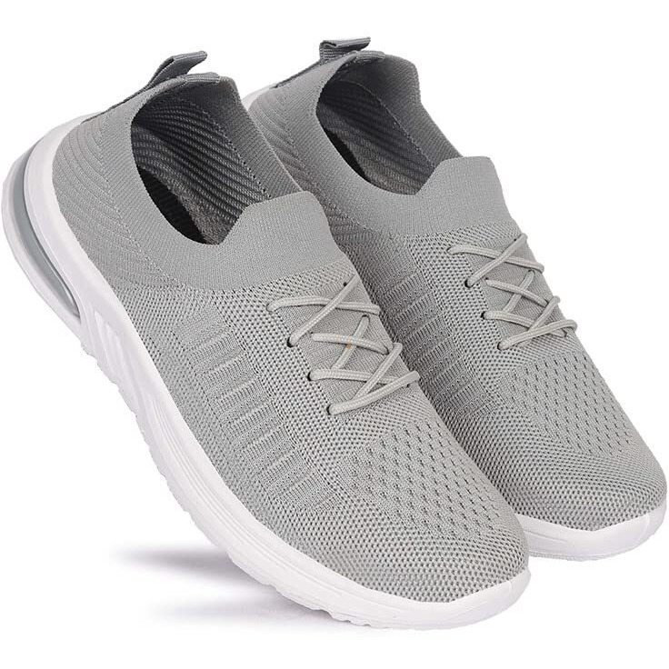 AADI Women's Grey Mesh Outdoor Casual Shoes