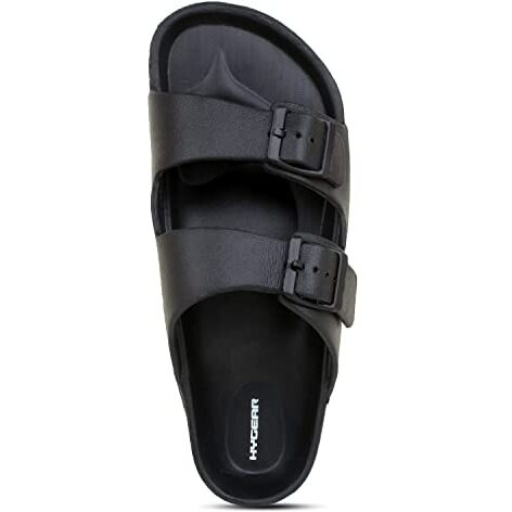 Hygear Men's Sharpy Black Slippers_10 UK (HG-GE-1005)