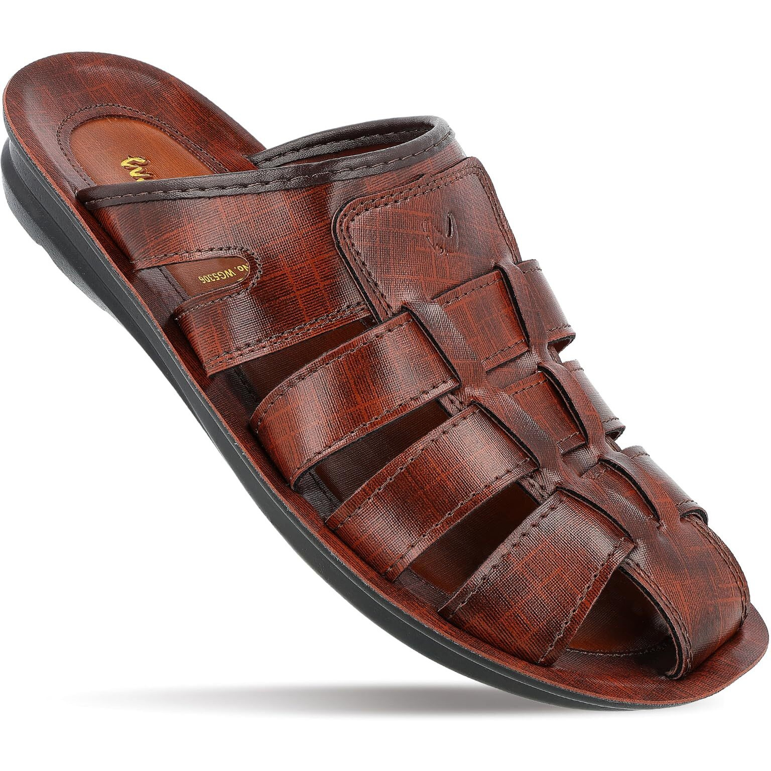WALKAROO WG5306 Mens Sandals for dailywear and regular use for Indoor & Outdoor - Brown