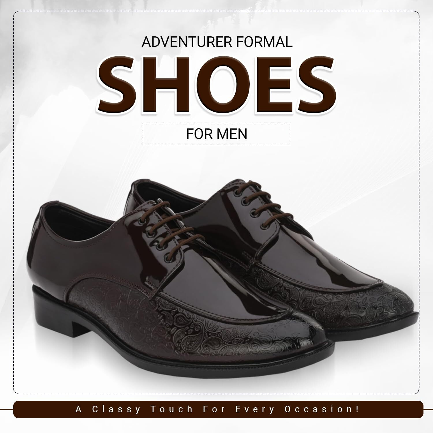 STANPHORD Men's Adventurer Brown Formal Shoes_9 UK (TPAL 7222)