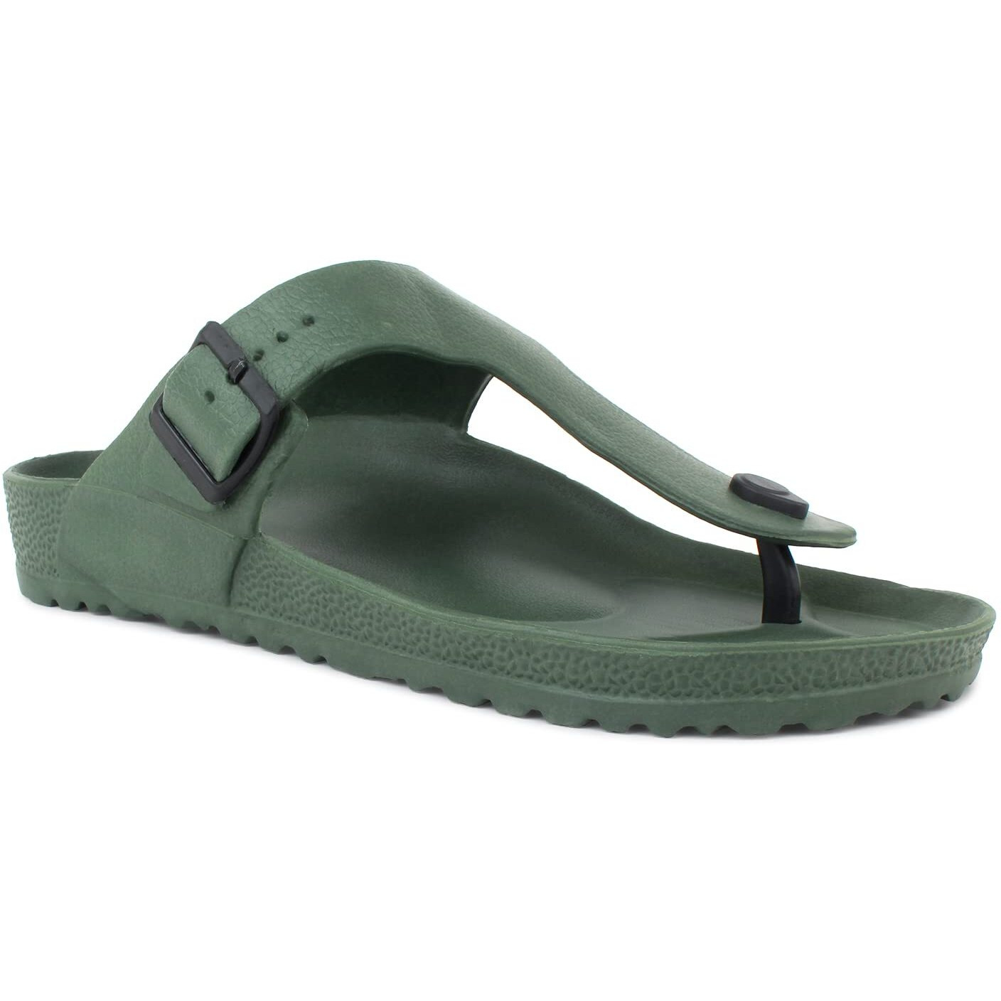 Hygear Men's Orbital Olive Green Slippers_10 UK (HG-GE-1001)