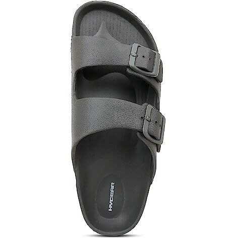 Hygear Men's Sharpy Rust Grey Slippers_7 UK (HG-GE-1005)