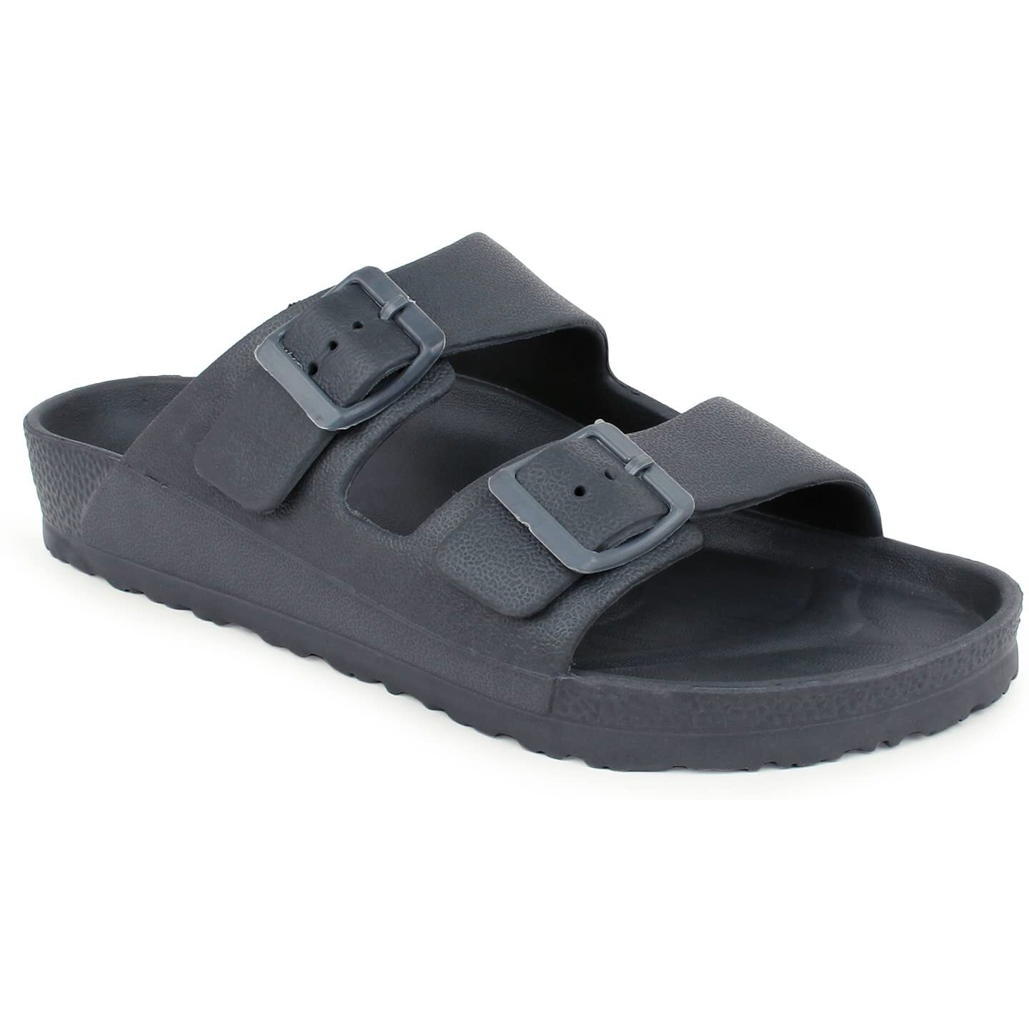 Hygear Men's Sharpy Dark Grey Slippers_10 UK (HG-GE-1005)