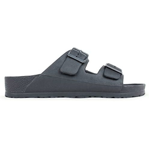 Hygear Men's Sharpy Dark Grey Slippers_10 UK (HG-GE-1005)