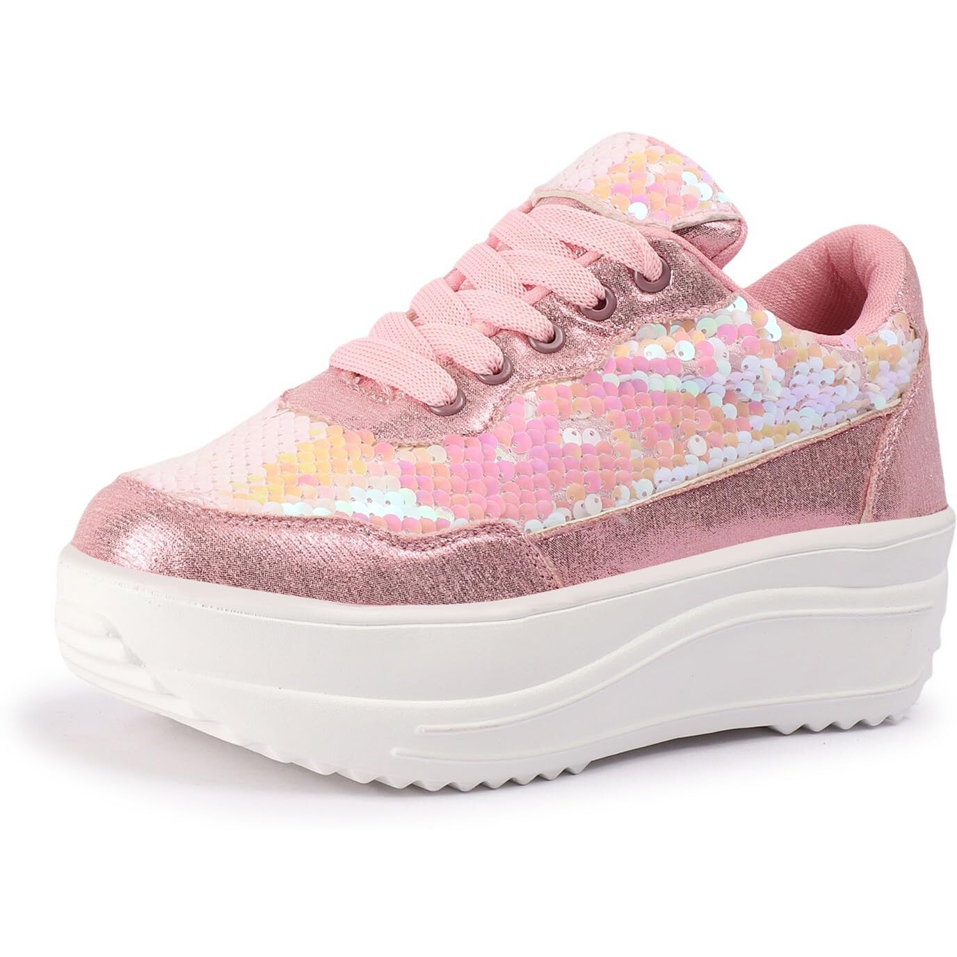 Vendoz Women Casual Party Sneakers for Women CNV4026PNK-38 Pink