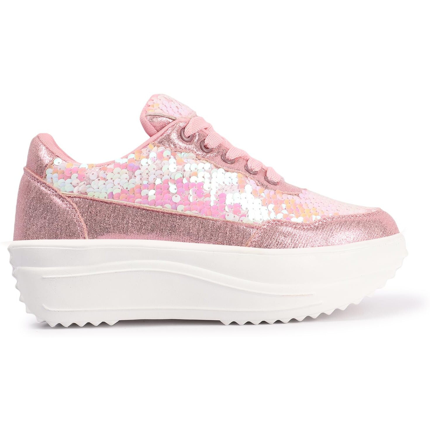 Vendoz Women Casual Party Sneakers for Women CNV4026PNK-38 Pink