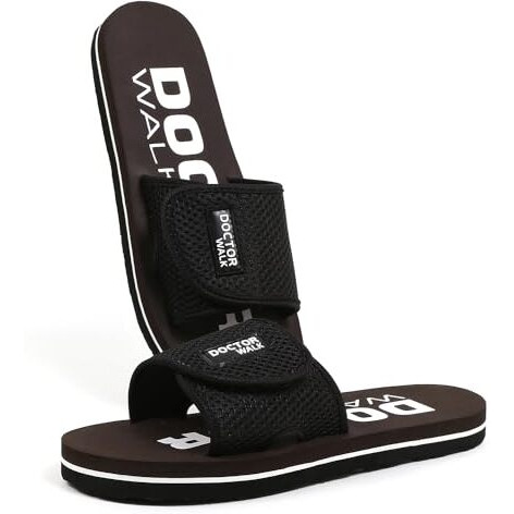 Doctor Walk Flip Flop for Women | Soft Comfortable | Breathable | Fashionable | Stylish | Trendy | Super soft | Lightweight | Anti-Slip Sole | Indoor & Outdoor | (DW-028) (Brown-08)