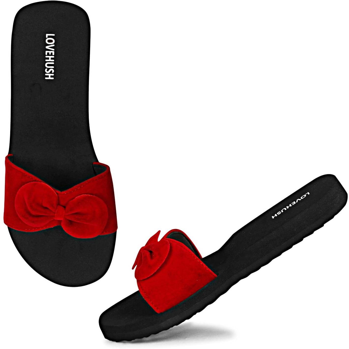 LOVEHUSH Doctor Slipper for Women | Orthopedic, Diabetic, Pregnancy | Soft Doctor Anti-Skid Slipper for Women |Slides, Flip-Flops, Slippers, Chappals | For Ladies and Girls SL10-RED-4