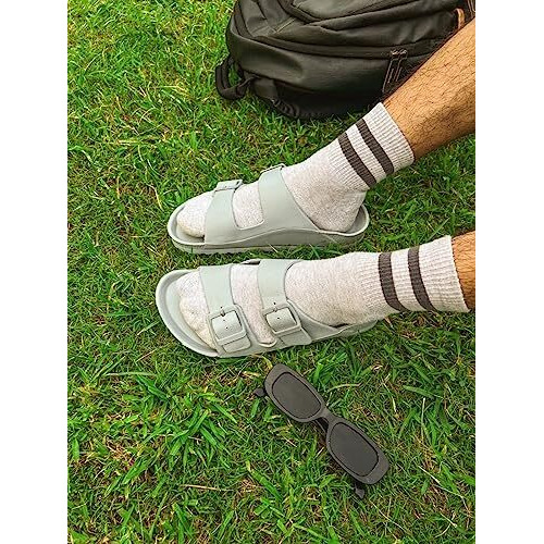Hygear Men's Sharpy Light Grey Slippers_7 UK (HG-GE-1005)
